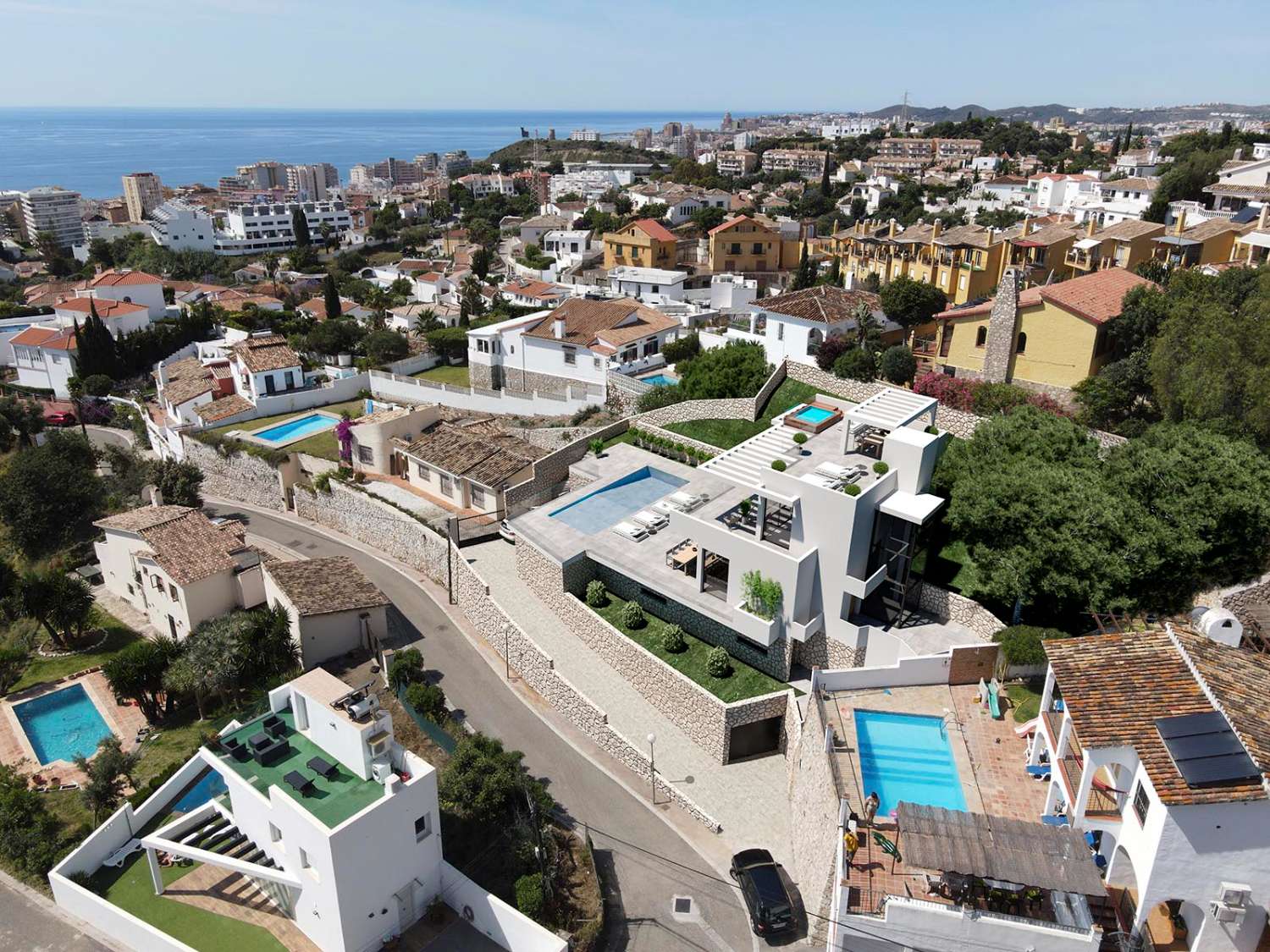 Próxima construcción villa de lujo en Torreblanca.